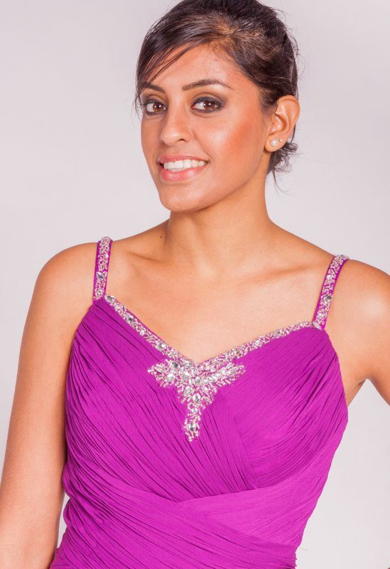 Avondjurk Chiffon 0002 - Afbeelding 2