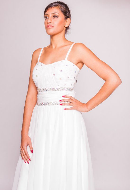 Avondjurk Chiffon 0001 - Afbeelding 2