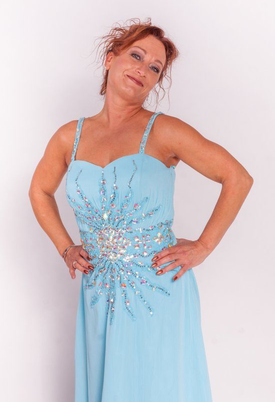 Avondjurk Chiffon 0026 - Afbeelding 2