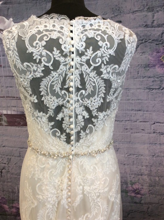 Vintage trouwjurk 1347 - Afbeelding 3