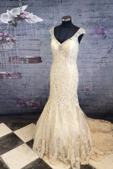Vintage trouwjurk 1495