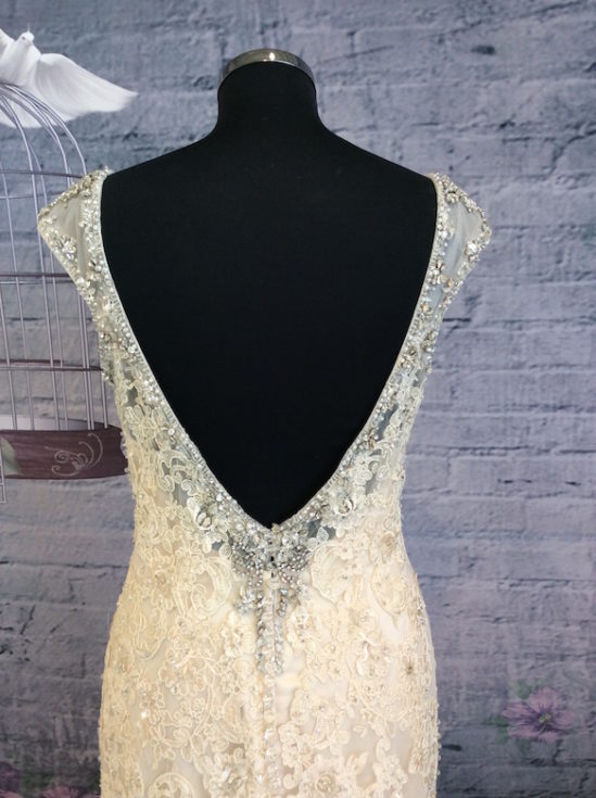 Vintage trouwjurk 1495 - Afbeelding 3