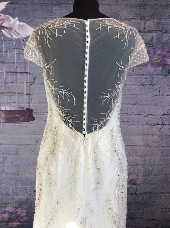 Vintage trouwjurk 1399 - Afbeelding 4