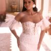 Bianco Evento Plus Size Limited Zerene - Afbeelding 2