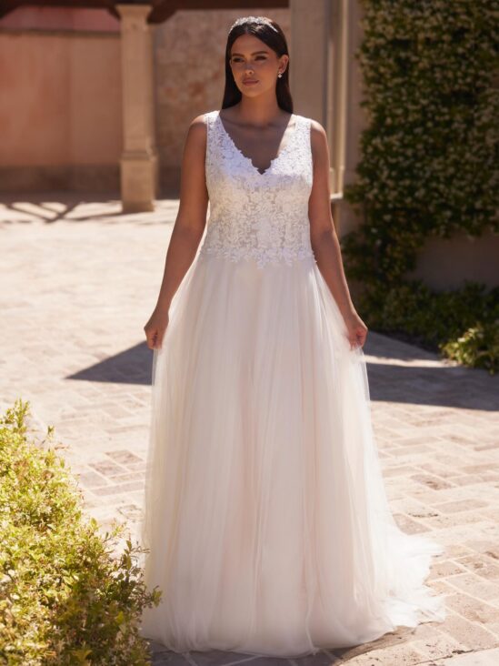 Bianco Evento Plus Size Valeria