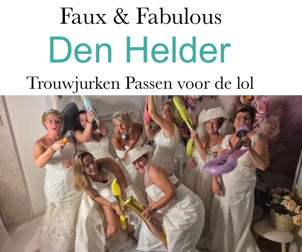 Wedding dress Fitting for fun-Den Helder