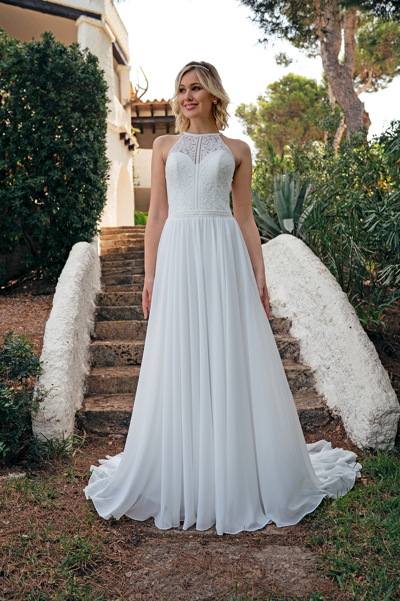 BRIDAL, nieuwe trouwjurk met chiffon en kanten, style - Wedding Wonderland