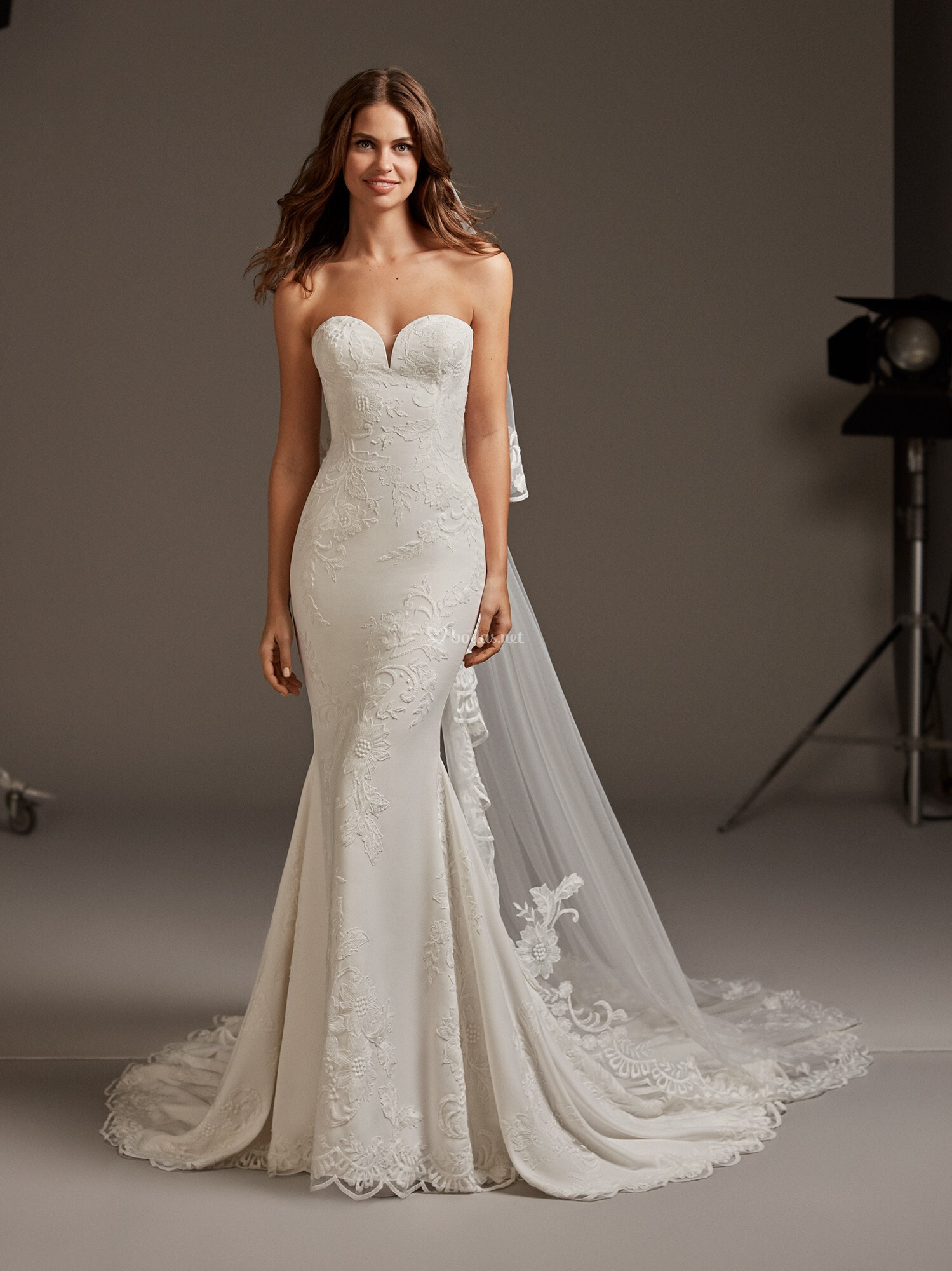 Draai vast springen zonde Trouwjurk Pronovias - strapless zeemeermin model - Wedding Wonderland